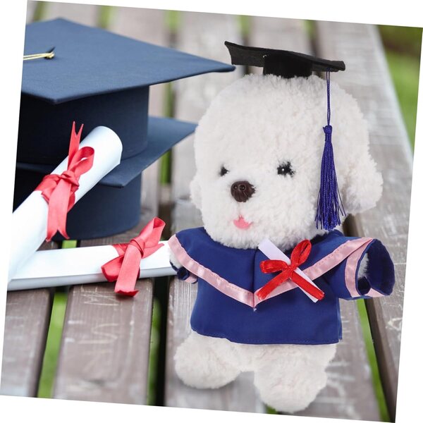 Vestito Tocco e Toga per Bambole Ours en Peluche con Cappello e Certificato