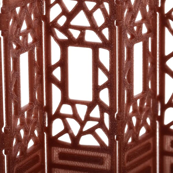 Mini Paravento Vintage in Plastica per Casa delle Bambole Stile Orientale 1:20