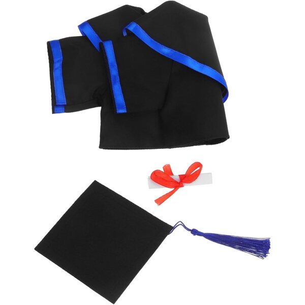 Amosfun Completo Costume di Laurea per Bambole Orsetto con Robe e Cappello