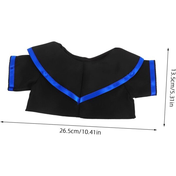 Amosfun Completo Costume di Laurea per Bambole Orsetto con Robe e Cappello