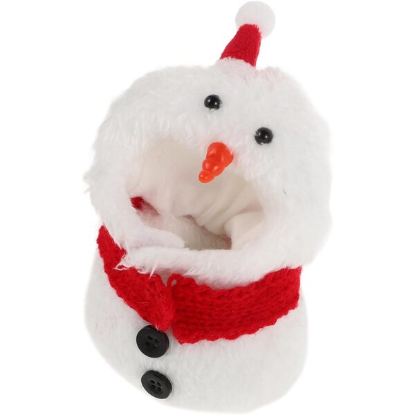 VICASKY Set di costumi da pupazzo di neve in miniatura, cappello e sciarpa per bambola