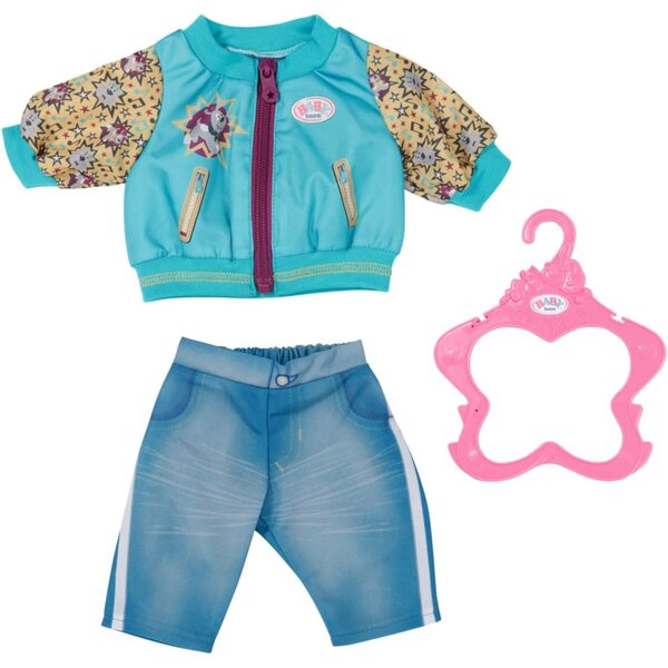 BABY born Outfit mit Jacke für 43 cm Puppen – Disco-Fox-Tanz-Outfit
