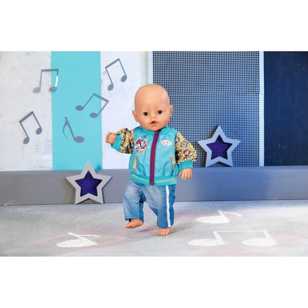 BABY born Outfit mit Jacke für 43 cm Puppen – Disco-Fox-Tanz-Outfit