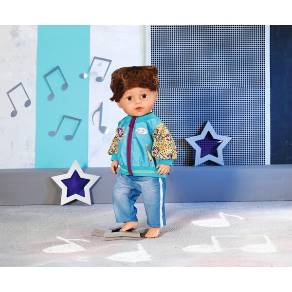 BABY born Outfit mit Jacke für 43 cm Puppen – Disco-Fox-Tanz-Outfit