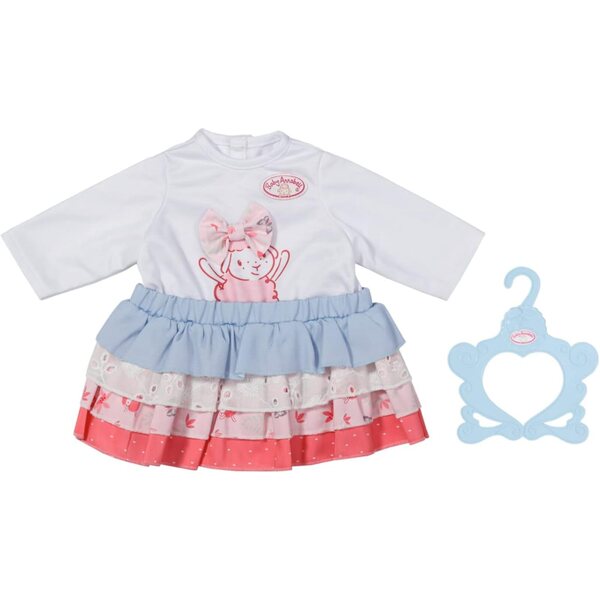 Baby Annabell Ensemble con Gonna Plissettata e Fiocco 3D per Bambole 43 cm