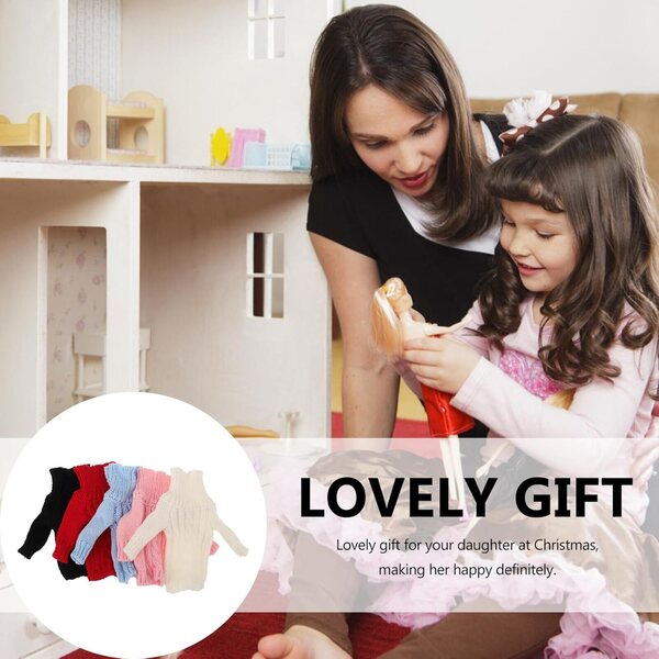 SOIMISS Set 5 Maglioni in Lana per Bambole - Accessori Outfit Creativi per Bambini