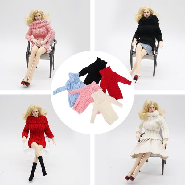 SOIMISS Set 5 Maglioni in Lana per Bambole - Accessori Outfit Creativi per Bambini