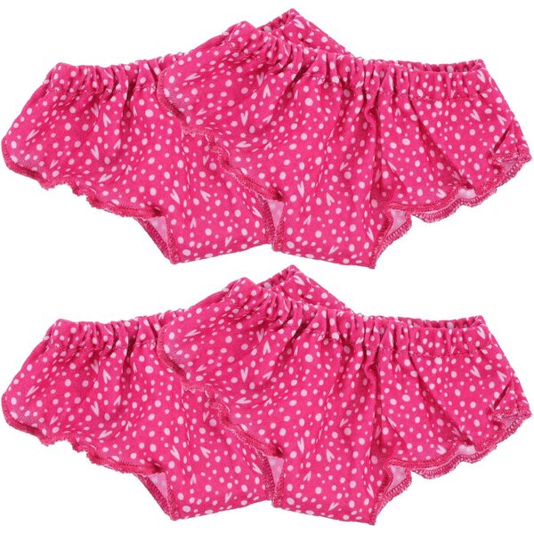 Hemobllo 4 Culottes per Bambole 45 cm Pois Rosa - Accessori Sottovesti Bambole