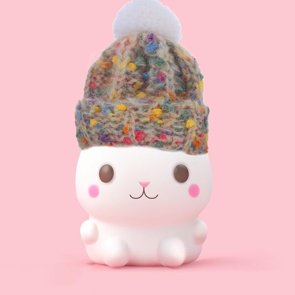 Mini Bonnet in Lana Morbida per Bambole e Peluche, Set da 2, Diametro 5,5 cm