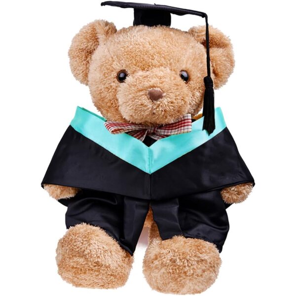 Costume di Laurea Verde per Bambole con Abito e Cappello - Set per Regalo Bambini