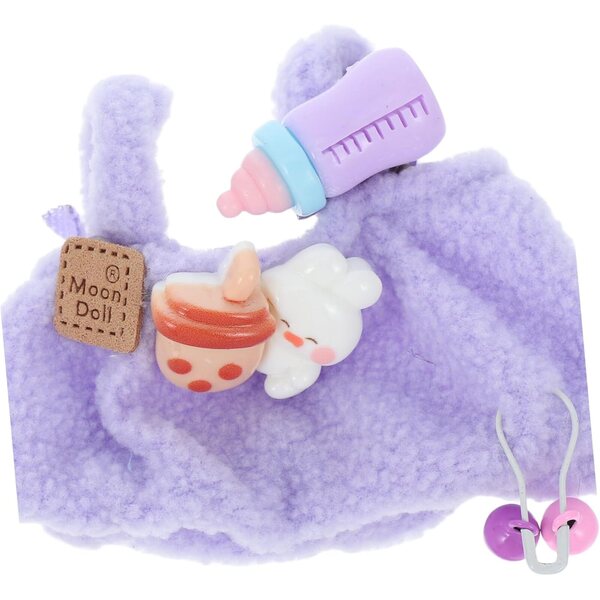 WOONEKY Outfit Completo per Bambole con Giacca Peluche e Pantaloni – Accessori Unici