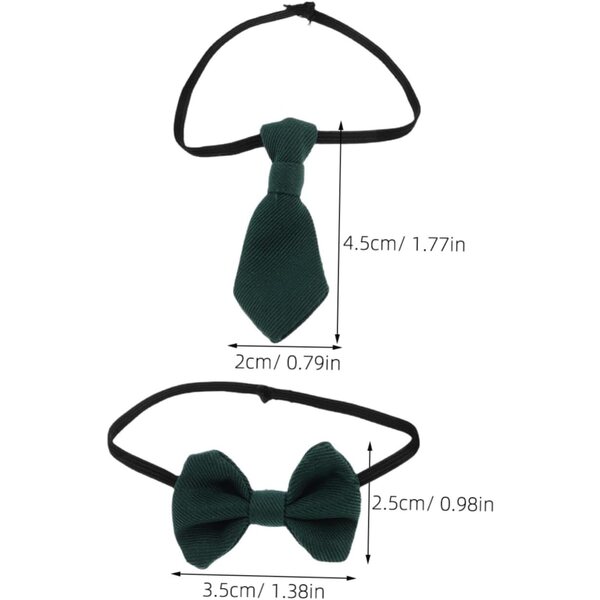 Healeved Cravatta e Papillon in Cotone per Bambole Miniature Accessori Colorati