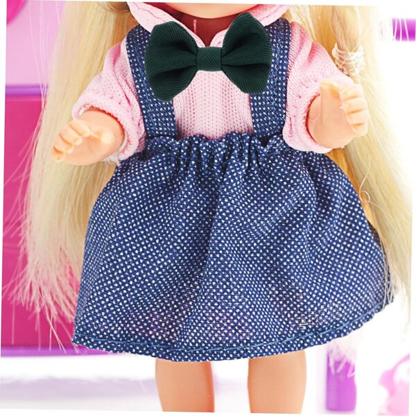Healeved Cravatta e Papillon in Cotone per Bambole Miniature Accessori Colorati