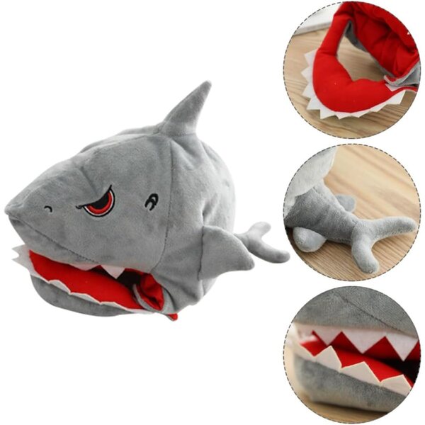 NOLITOY Chapeau en peluche requin per bambole, accessorio morbido e originale