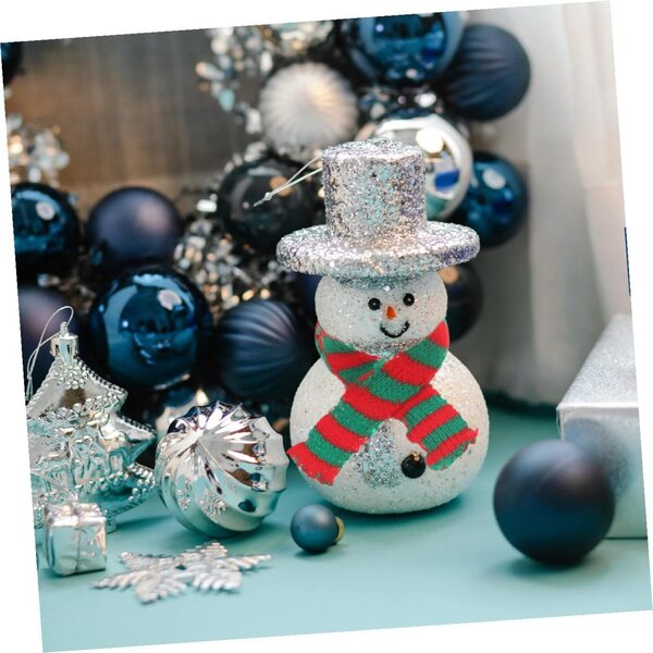 Hemobllo Set 30 mini sciarpe natalizie lavorate a maglia per bambole e decorazioni festive