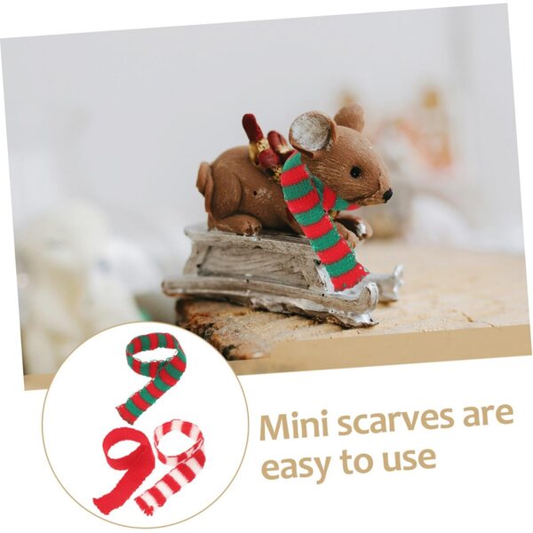 Mini-Wollschals für dekorative Puppen und Weihnachtsfeier-Accessoires
