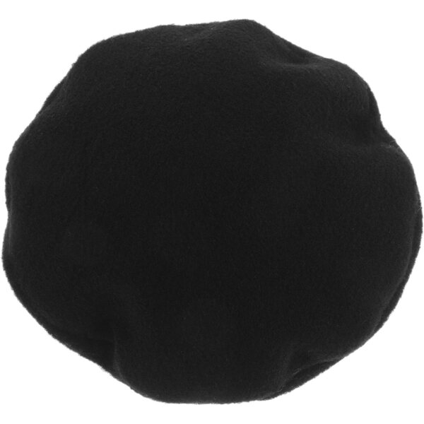 Basco francese in lana nera cm 10 per bambole, accessorio versatile e resistente