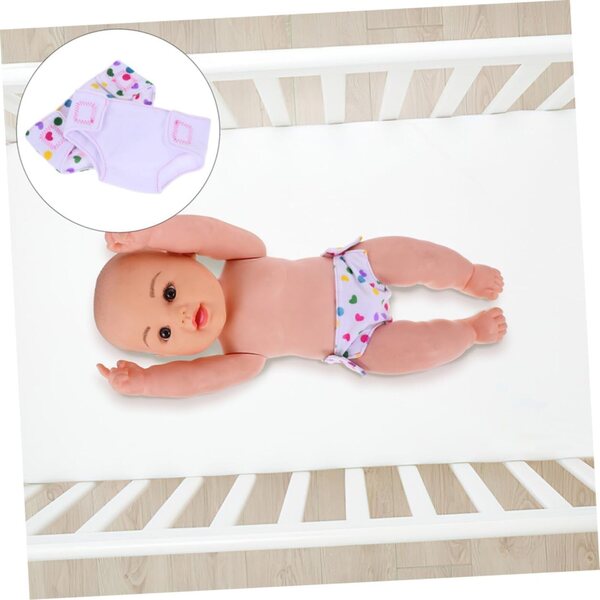NOLITOY Set mit 4 Lavable-Abdeckungen für Puppen, verstellbare Größe, bunter, sicherer Stoff