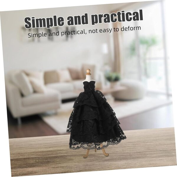 SOIMISS Set 2 Abiti da Sposa per Bambole in Pizzo Fatti a Mano, Costume Principessa Miniatura