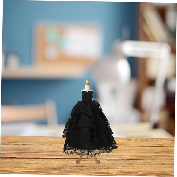 SOIMISS Set 2 Abiti da Sposa per Bambole in Pizzo Fatti a Mano, Costume Principessa Miniatura