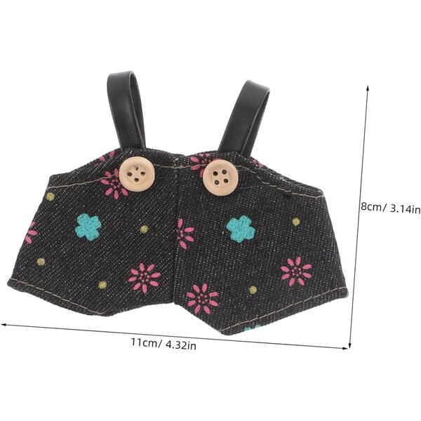 iplusmile 3 Salopettes in Tessuto Morbido per Bambole - Abbigliamento DIY Peluche Kawaii