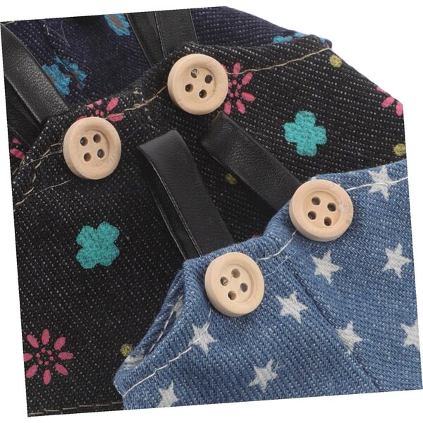 iplusmile 3 Salopettes in Tessuto Morbido per Bambole - Abbigliamento DIY Peluche Kawaii