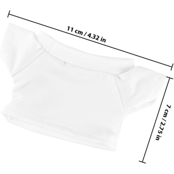 SOIMISS Set 4 T-shirt in Cotone per Pupa e Peluche Ours 15 cm Riutilizzabili