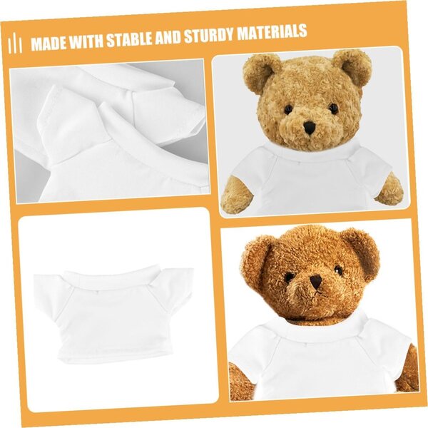 SOIMISS Set 4 T-shirt in Cotone per Pupa e Peluche Ours 15 cm Riutilizzabili