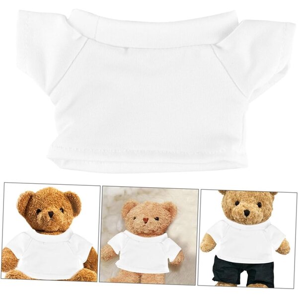 SOIMISS Set 4 T-shirt in Cotone per Pupa e Peluche Ours 15 cm Riutilizzabili