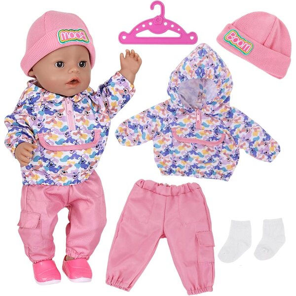 Vestito design cucciolo rosa per bambole 30-45 cm Carreuty elegante e comodo
