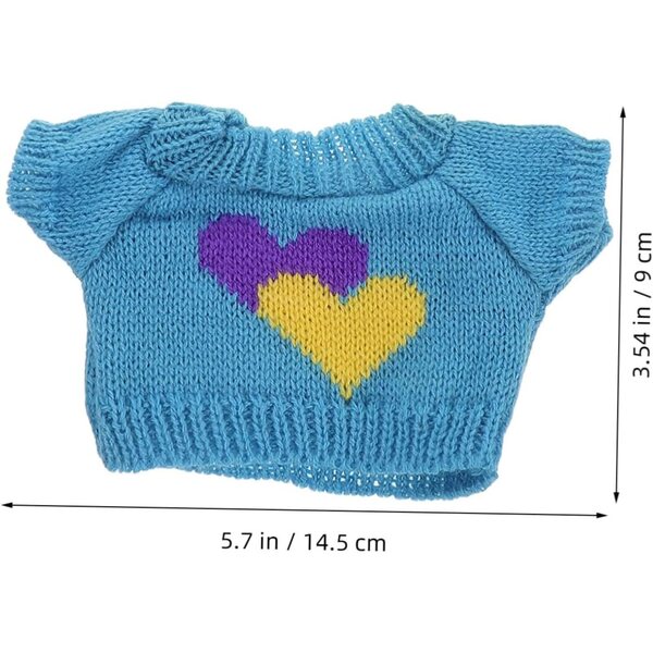 Set 3 Maglioni per Orsetti in Peluche, Vestiti Colorati e Intercambiabili per Bambini
