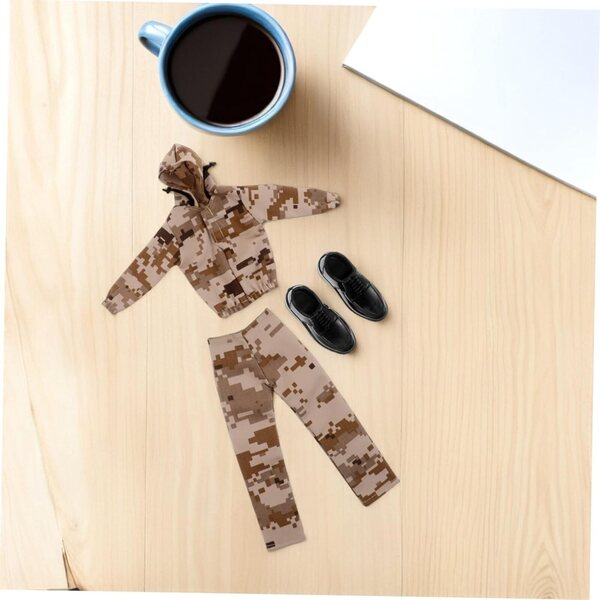 Costume mimetico militare per bambola ragazzo 12 pollici con scarpe e pantaloni