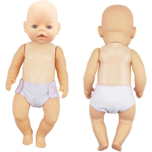 VOSAREA 12 Mini Pannolini in Cotone per Bambole 16-18 Pollici - Accessori Gioco Bambini