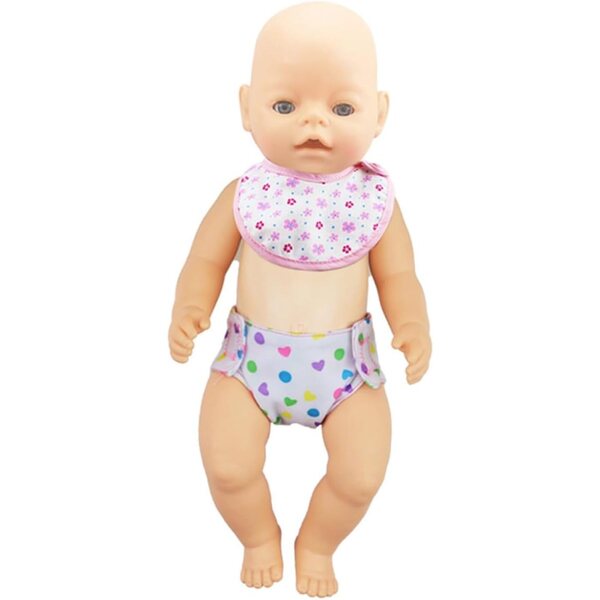 VOSAREA 12 Mini Pannolini in Cotone per Bambole 16-18 Pollici - Accessori Gioco Bambini