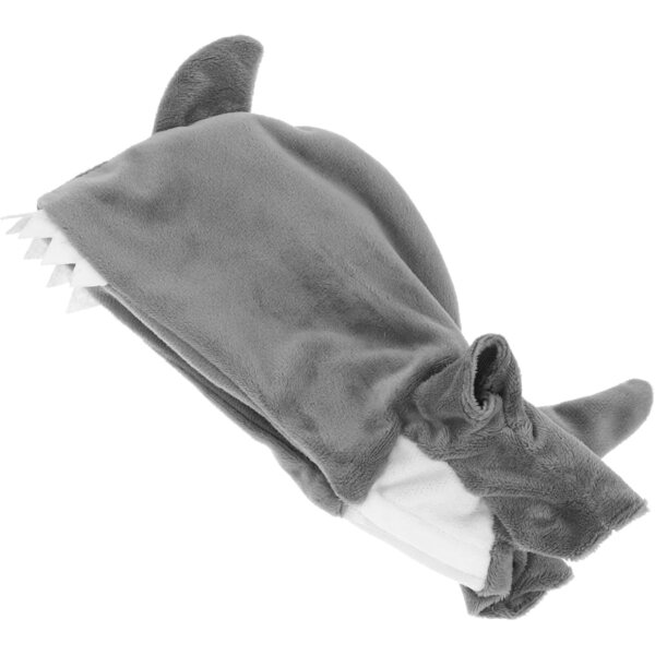 Haifischförmiges Plüschkleid für 20-cm-Puppen, weich und bequem, graue Farbe
