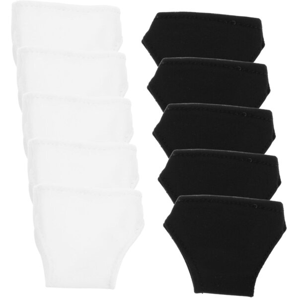 Set 10 Culottes per Bambola 29 cm in Poliestere Nero e Bianco - Accessori Gioco di Ruolo