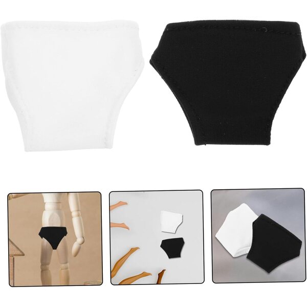 Set 10 Culottes per Bambola 29 cm in Poliestere Nero e Bianco - Accessori Gioco di Ruolo
