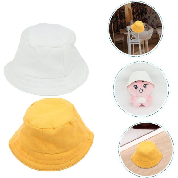 GALPADA Set 2 Casquettes Miniature per Bambole in Poliestere, Leggere e Realistiche