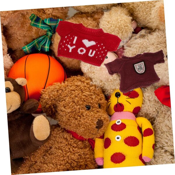 SOIMISS 5 Pezzi Abbigliamento per Pupazzi Orso in Lana Colori Assortiti 16,5x10,5 cm