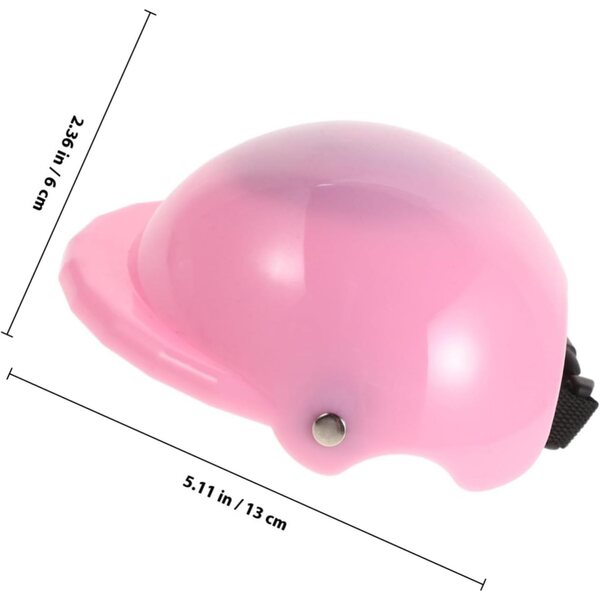 Fahrradhelm für 18 Zoll große rosa Puppe, Sicherheitsdekoration und Spielzubehör