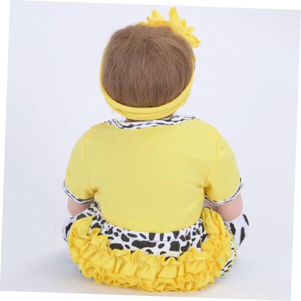 Uonlytech Kleidung für wiedergeborene Puppen für Jungen und Mädchen aus Baumwolle mit Kuhmuster