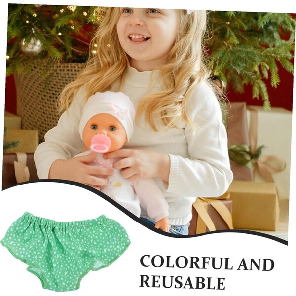 Set 4 Culottes Colorate e Morbide per Bambole, Accessori Riutilizzabili per Bambine