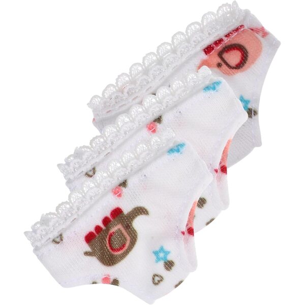 NOLITOY 3 Mini Culottes Bianche per Bambole in Tessuto Traspirante e Morbido