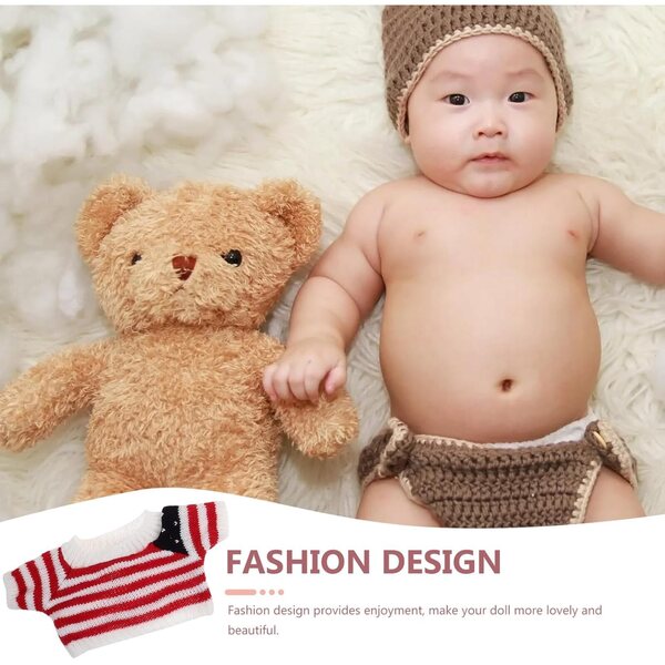 GALPADA Set 5 Vestiti in Filato per Peluche Orso 16,5x10,5 cm - Accessori Moda