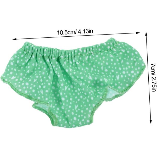 iplusmile Set 4 Culottes Reutilizzabili per Bambole 18 Pollici in Tessuto Blu Chiaro