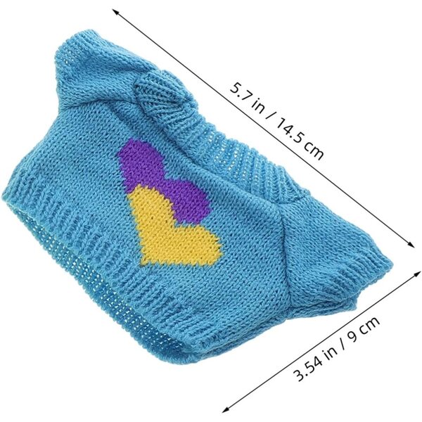 3er-Set Pullover für Plüschtiere – weiche und farbenfrohe Kleidung für Teddybären 30 cm