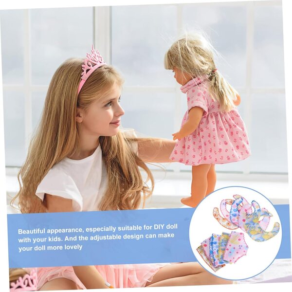 iplusmile Set 5 Pezzi Bavaglini e Culotte per Bambole 30 cm Riutilizzabili e Facili da Indossare