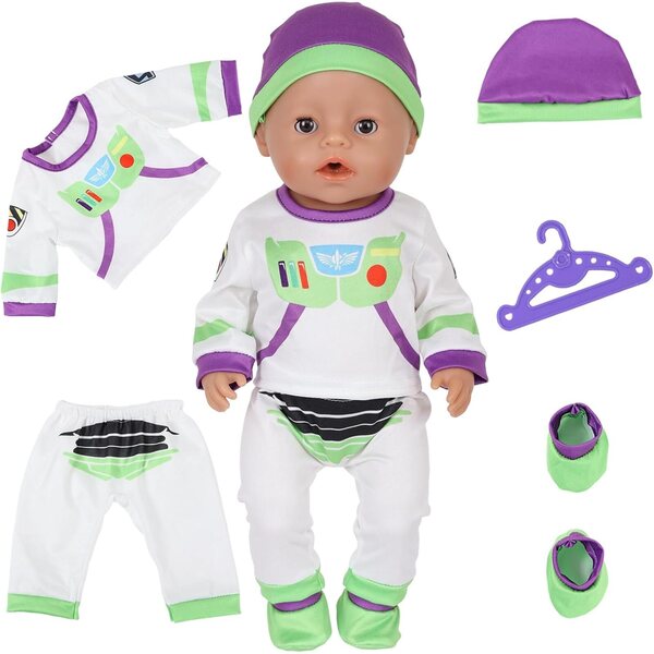 Set mit 5 Kleidungsstücken für 30–45 cm große Carreuty-Puppen – farbenfrohe und verschiedene Kleidungsstücke