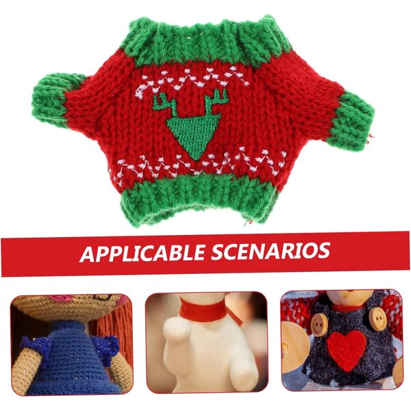 GALPADA Mini Pull in Peluche per Bambole - Accessori Abbigliamento e Decorazione Casa Mini
