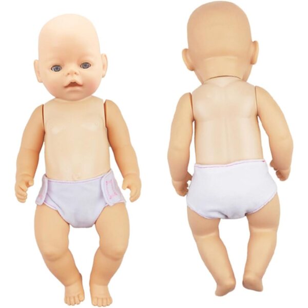 NOLITOY 12 Mini Pannolini Lavabili per Bambole 16-18 cm Accessori Giochi Infantili